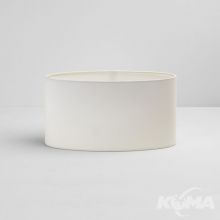 Oval_285 klosz E27 błyszczący biały